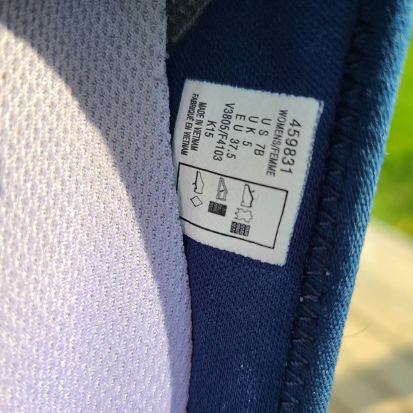 Lands' End Casual Bungee Blue Suede Slip On Shoes Women's 7B - Picture 9 of 10